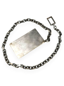 DESCENDING CUBAN LINK WALLET CHAIN W/ CARD