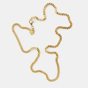 DIAMOND CUT CHAIN / GOLD SERGE DENIMES