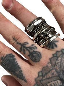 FLORAL SKULL RING