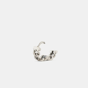 SILVER CUBAN LINK EARRING SERGE DENIMES